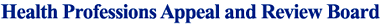 Health Professions Appeal and Review Board